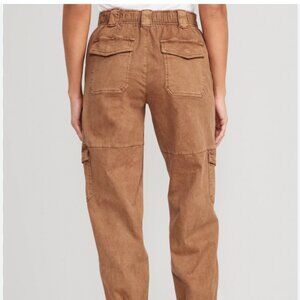 High Waisted Balloon Cargo Pants Old Navy Size M TALL